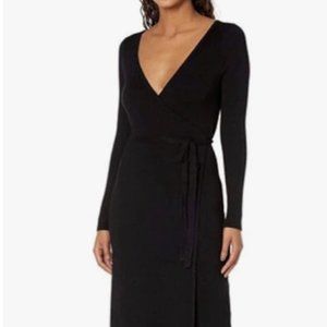 GUESS Women's Long Sleeve Everly Wrap Sweater Dress Size S